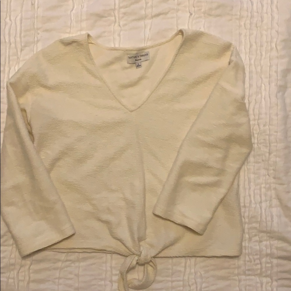 Madewell Tie Front Top